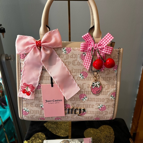 FINAL Price offer-Juicy Couture Strawberry Mini Tote Bag-read description - Picture 7 of 8